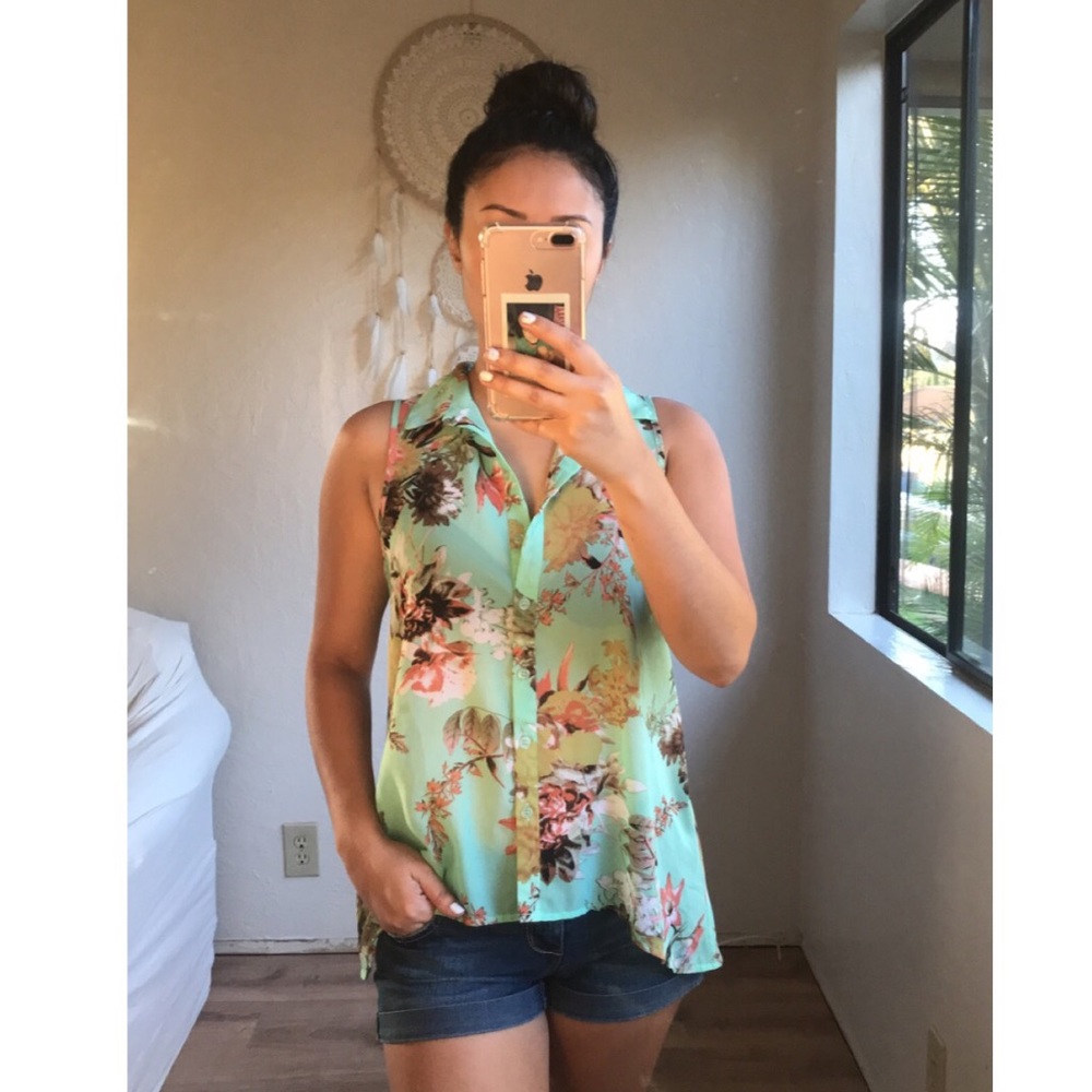 •Floral Blouse•